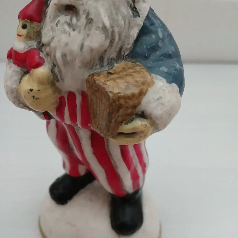 Patriotic Uncle Sam Santa Claus fourth of July Independance Christmas Candle - Picture 8 of 13